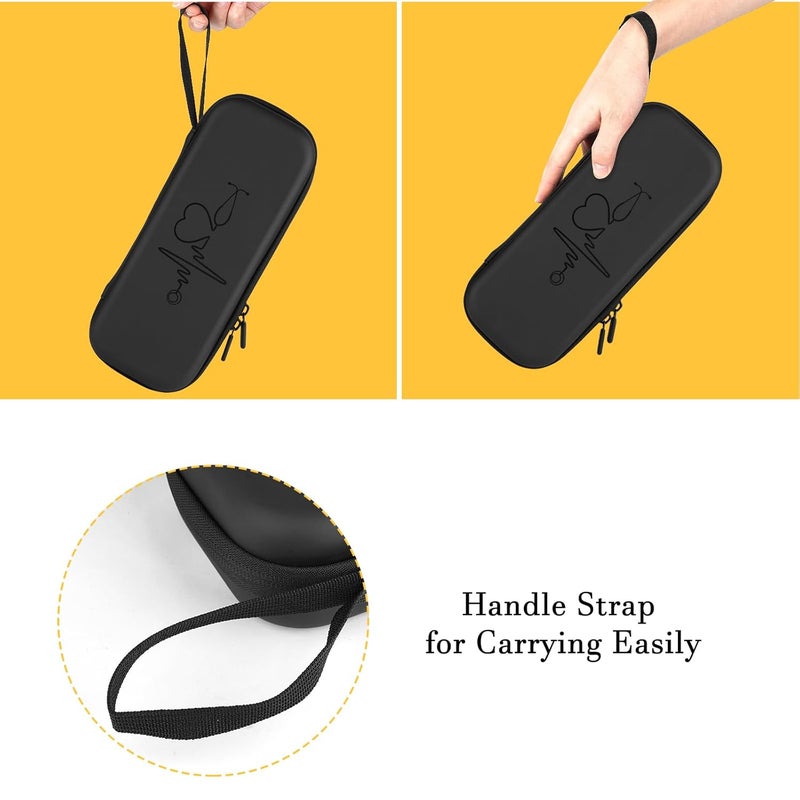 CDBXPRG Stethoscope Case for 3M Littmann,Stethoscope Carrying for MDF Acoustica Deluxe Stethoscopes,Stethoscope Travel Holder for Nurse Accessories Black - Image 5